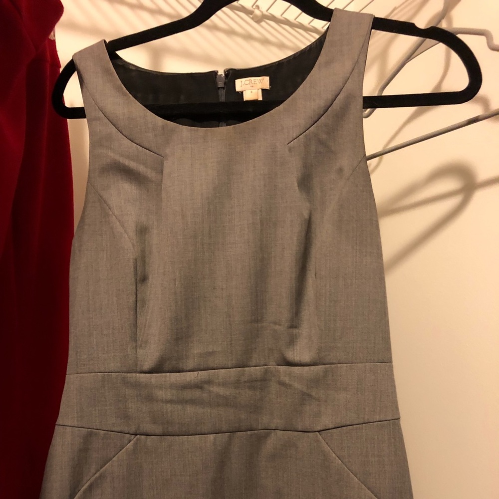 Jcrew dress in gray.